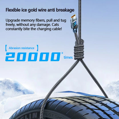 Fast Charging 120W LED USB Cable (Super Speed)