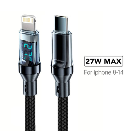 Fast Charging 120W LED USB Cable (Super Speed)