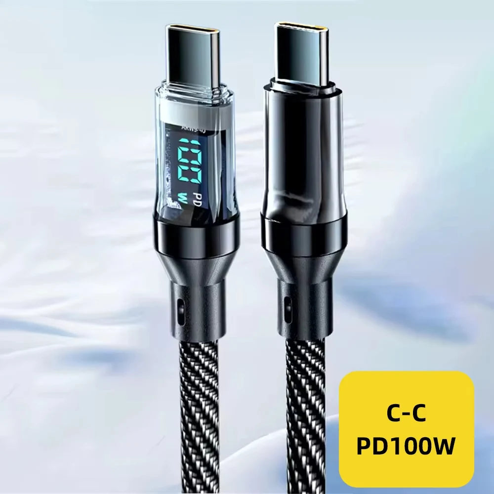 Fast Charging 120W LED USB Cable (Super Speed)