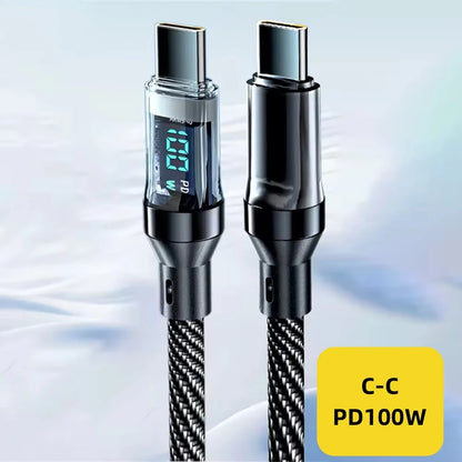 Fast Charging 120W LED USB Cable (Super Speed)